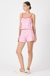 Pembe Kiraz Desenli Kadın Pijama Takımı 3415