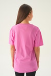 Pembe Music Baskı Oversize Tişört 1717
