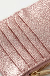 Pembe Simli Fermuar Detaylı Dikey Kartlık 234