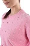 Pembe Taş Detay Sakallı Kazak 24266