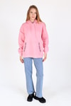 Pembe Yaka Cep Nakışlı Kapüşonlu Sweat 9141M
