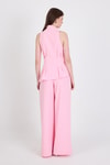 Pembe Yelekli Kemerli Pantolon Takım 5254