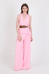 Pembe Yelekli Kemerli Pantolon Takım 5254
