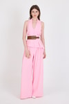 Pembe Yelekli Kemerli Pantolon Takım 5254