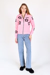 Pembe Yıldız Baskı Fermuarlı Sweat 9139M