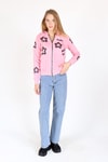 Pembe Yıldız Baskı Fermuarlı Sweat 9139M