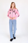 Pembe Yıldız Baskı Fermuarlı Sweat 9139M