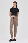Pijama-Kahve Leopar Desenli Kadın Pijama Altı 4532-rulem