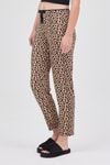 Pijama-Kahve Leopar Desenli Kadın Pijama Altı 4532-rulem