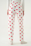 Pijama-Kalp Desen Pijama 4530 Beyaz -rulem