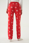Pijama-Kar Desen Pijama 4531 Kırmızı -rulem