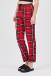 Pijama-Kırmızı Desenli Kadın Pijama 4543-rulem