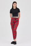 Pijama-Kırmızı Desenli Kadın Pijama 4543-rulem