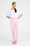 Pijama-Pembe Çizgili Pijama Altı 4523-rulem