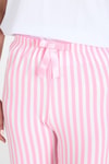 Pijama-Pembe Çizgili Pijama Altı 4523-rulem