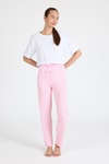 Pijama-Pembe Çizgili Pijama Altı 4523-rulem