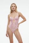 Pudra Dantel Detaylı Bodysuit 651