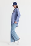 Saks Ayıcık Nakışlı Oversize Gömlek 4689A