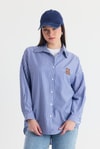 Saks Ayıcık Nakışlı Oversize Gömlek 4689A