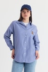 Saks Ayıcık Nakışlı Oversize Gömlek 4689A