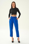Saks Bel Bağcıklı Paça Püskül Pantolon 6521A