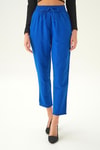 Saks Bel Bağcıklı Paça Püskül Pantolon 6521A