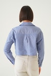 Saks Cepli Crop Gömlek 4182A