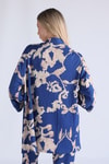 Saks Desenli Kimono Takım 6729