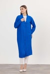 Saks Düğmeli Uzun Tunik 4378A