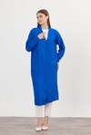 Saks Düğmeli Uzun Tunik 4378A