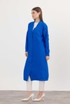 Saks Düğmeli Uzun Tunik 4378A