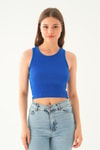 Saks Fitilli Crop Kadın Atlet 1312
