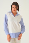 Saks Gömlek Detay Bluz 21521