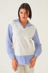 Saks Gömlek Detay Bluz 21521