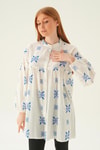 Saks Hakim Yaka Desenli Tunik 6853A