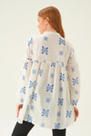 Saks Hakim Yaka Desenli Tunik 6853A