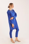 Saks Kolyeli Çıtçıt Detay Sweat Takım 3479