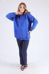 Saks Oversize Uzun Fermuarlı Sweat 8124M