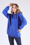Saks Oversize Uzun Fermuarlı Sweat 8124M