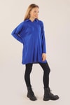 Saks Polo Yaka Fitilli Kazak 23214