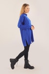 Saks Polo Yaka Fitilli Kazak 23214