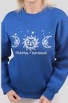 Saks Sun Moon Baskı Sweat 9016M