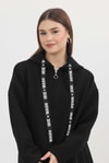 Siyah Astarsız Kaşe Hırka 3049A