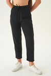 Siyah Bağcıklı Cepli Pantolon 1067