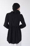 Siyah Bebe Yaka Tunik 4069A