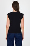 Siyah Bisiklet Yaka Pamuklu Slim Fit Tişört 3050
