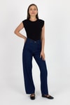Siyah Bisiklet Yaka Pamuklu Slim Fit Tişört 3050