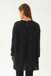 Siyah Bisiklet Yaka Tunik 6808A