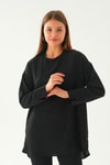 Siyah Bisiklet Yaka Tunik 6808A