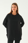 Siyah Bisiklet Yaka Tunik 6808A